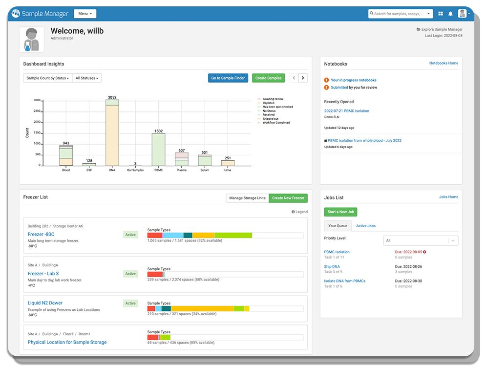 sample management software
