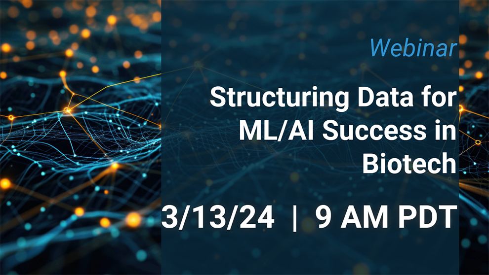 webinar structured data for ml ai success in biotech