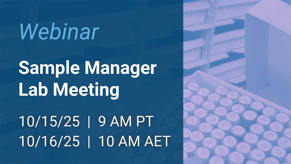 sample manager lab meeting