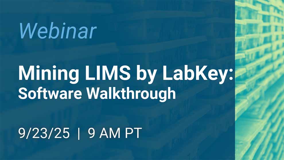 mining lims by labkey software walkthrough