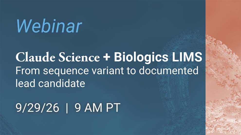 claude science and biologics lims webinar